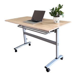 HBMS009 Minimalist Design <b>Foldable</b> Wooden Plywood <b>Table</b> with Wheels Easy-GO <b>Foldable</b> Office/<b>Garden</b>/Indoor/Outdoor Furniture - Product Image 1