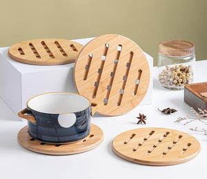Lot de 8 tapis de dessous de plat en bambou pour la cuisine sous-verre en bois antidérapant - Product Image 6