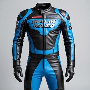 Combinaison en cuir deux pièces pour équipement de motard professionnel | Traitement imperméable | Doublure amovible | Protection Touring multi-saisons - Product Image 6