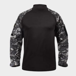 Camisa de invierno de manga larga con cuello redondo de camuflaje antiestático unisex poliéster transpirable con estampado de logotipo para uso Formal/Casual - Product Image 4