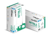 Gants en nitrile sans poudre testés pour les médicaments chimiothérapeutiques Bergamot ChemTough X2260 - Vert émeraude 6,0 g Taille M Antidérapants pour laboratoire chimique 240 mm