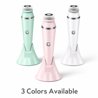 Tragbare 4-in-1 Elektrische Gesichtsreinigungsbürste Wasserdichte Sonic-Gesichtspflegemaschine Peeling-Massagegerät Spa-Set Individuelles Design