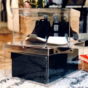 Artfulcosmos Clear Acrylic <b>Shoe</b> Display Stand 3mm Thickness Countertop Retail Store Use Durable Polished Surface - Product Image 1