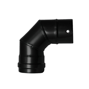 Gomito per Stufa a Pellet Vitrificato Ø/80 mm 90° - Product Image 1