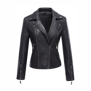 Veste en cuir pour femme élégante de haute qualité Fabrication professionnelle Fermeture éclair disponible en différentes couleurs à vendre - Product Image 5