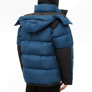 Chaqueta acolchada con cuello levantado Unisex duradera impermeable Spandex/poliéster burbuja abajo logotipo personalizado espesor fino para hombres - Product Image 5