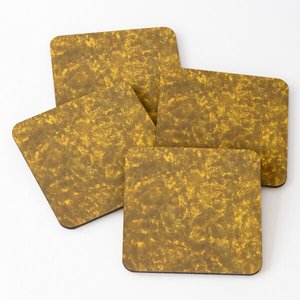 Napperons antidérapants à fond en liège antidérapants en bois sur des sous-verres de service à thé imprimés 4 pièces ensemble accessoires de cuisine sous-verres en résine - Product Image 3