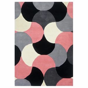 Alfombras modernas de lana 100% hechas a mano, pila de corte de algodón de alta calidad, hechas a máquina, patrón abstracto para juegos de sala de estar - Product Image 3