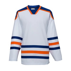 Maillots d'entraînement de l'équipe de la ligue nationale de hockey, tissu polyester épais et respirant de haute qualité, uniforme de hockey sur glace junior et senior - Product Image 3
