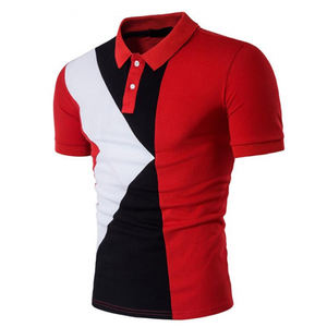 Nouveau été hommes pour polos multi-style haute rue imprimé décontracté à manches courtes col rabattu fermeture éclair sur tissu tricoté - Product Image 1