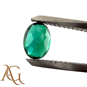 Pierres précieuses en vrac hydrothermales de forme ovale d'émeraude colombienne cultivées en laboratoire de qualité supérieure pour bijoux 3x4mm à 18x25mm émeraudes créées - Product Image 3