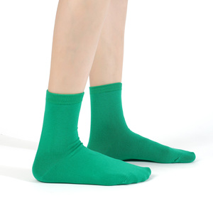 Chaussettes courtes en coton antibactérien pour femmes - Couleur unie arc-en-ciel - Invisibles - Product Image 6