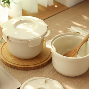 CaloBowl Sistema de doble tapa Utensilio para hacer arroz con bajo contenido de azúcar Accesorio para comer saludable Apto para lavavajillas y microondas Ligero - Product Image 5