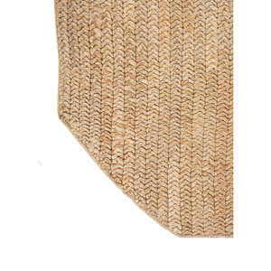 พรมปูพื้นทรงสี่เหลี่ยมผืนผ้าลายเรขาคณิตสีเบจน้ำตาล Nomadic Threads รุ่น Jute Hemp Rugs-Pdjt-681 สำหรับตกแต่งบ้าน ห้องนอน ห้องนั่งเล่น และทางเดิน - Product Image 4