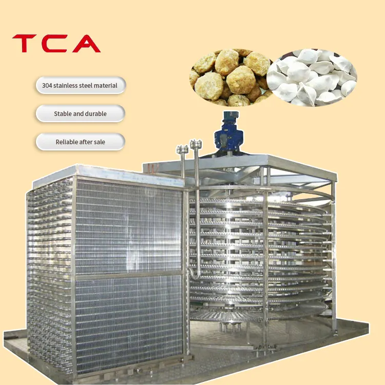 100KG/H Hot Sale Spiral Iqf Freezer Machine For Quick Frozen Many kind Food With Cheaper price