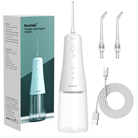 Alat Semprot Air Gigi Portabel Tanpa Kabel, Bertenaga USB/Baterai, untuk Penggunaan di Rumah, Produk Kesehatan