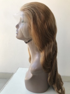 Wholesale Bulk Bundles 22 Inch Brazilian Coloured <b>Body</b> <b>Wave</b> Frontal Single Donor Remy Machine Double Weft Raw Hair Extensions - Product Image 3