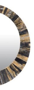 Espejo de pared de cuerno redondo de lujo Declaración de diseñador artesanal para hogares y hoteles de lujo a bajo precio - Product Image 3