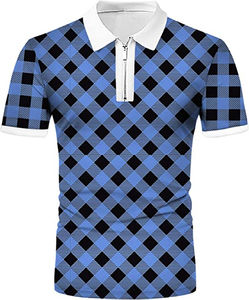 Allover Pattern Design Fashion Slim <b>Fit</b> <b>Gym</b> Fitness Mens Polo T Shirts Sublimated Wholesale Printed Spring Summer Polo Shirts - Product Image 4