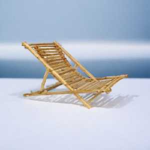 Nuevo estilo al aire libre Hotel piscina lado bambú tumbona mimbre salón ecológico Flexible bambú Silla de playa al aire libre tumbona - Product Image 1