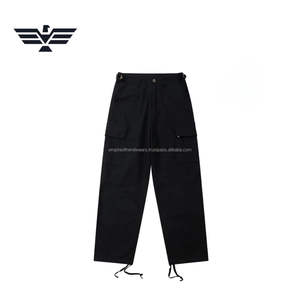 Pantalons cargo noirs légers de qualité supérieure EMPIRE TREND WEARS pour hommes, taille mi-haute, respirants, multi-poches - Product Image 5