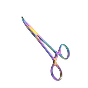 Pinzas médicas de acero inoxidable para trabajo pesado, pinzas de bloqueo de hemostato curvo dentado completo, fuente de alimentación Manual - Product Image 1