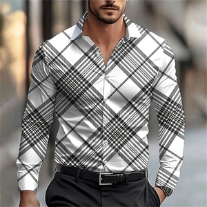 Camisas de manga larga de diseño de tendencia, camisas personalizadas con estampado de sublimación, camisas de hombre con estilo transpirables de alta calidad - Product Image 4