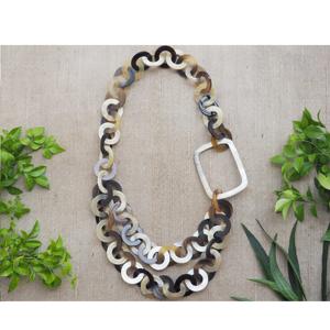 Collar de Cadena Larga de Cuerno de Búfalo Natural de Alta Calidad al por Mayor para Mujer, Accesorios de Moda Hechos a Mano - Product Image 3