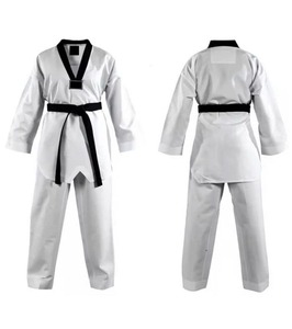 Uniforme de Taekwondo pour homme adulte, nouveau design personnalisé, logo frontal, 100% coton, 300g, séchage rapide, respirant, vêtements d'arts martiaux de haute qualité - Product Image 5