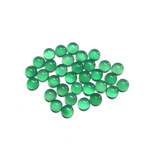 หินอัญมณีโมราโมราสีเขียวธรรมชาติเกรด AAA ขนาด3มม. 4มม. ได้รับการรับรองว่าเป็นอัญมณีหลวมสำหรับทำเครื่องประดับปรับเทียบได้ด้านหลังเรียบ - Product Image 5