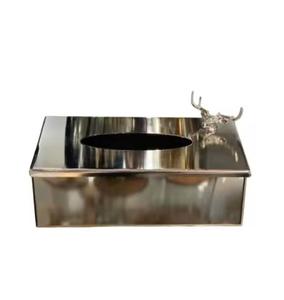 กล่องใส่กระดาษทิชชู่เหล็กใส่ผ้าเช็ดปากสำหรับโรงแรมบ้านและร้านอาหารพร้อมกล่องทันสมัยแบบโบราณ - Product Image 1