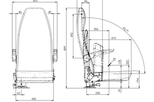 Nouveaux sièges de voiture de course pliables et convertibles avec double accoudoir fixe et rotatif, certifiés ISO9001, vente en gros - Product Image 3