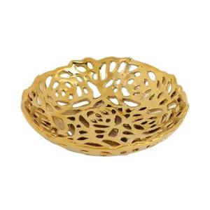 Bandeja de plato de servicio de aluminio chapado en oro para regalo de Ramadán Eid Chocolate Candy Servir frutas Uso - Product Image 4