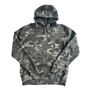 Nueva Sudadera con Capucha de Forro Polar de Poliéster/Algodón Estilo Retro Urbano Personalizable - Detalles de Estampado de Camuflaje Unisex para Invierno - Product Image 1