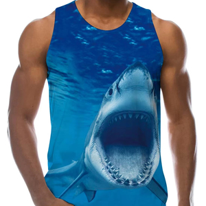 Camiseta sin Mangas Deportiva para Hombre, Diseño Personalizado con Impresión por Sublimación Antiencogimiento, Transpirable y de Secado Rápido, 100% Poliéster - Product Image 1