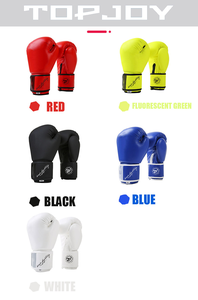 Venta al por mayor de guantes de boxeo profesionales de cuero PU logotipos personalizados 12oz 14oz para boxeo Muay Thai - Product Image 6