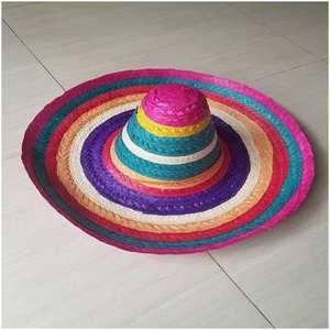 Chapeau de paille sombrero mexicain pour hommes et femmes / Sombrero mexicain surdimensionné, chapeau de paille à large bord - Product Image 4