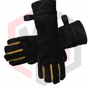 Gants en cuir de soudage TIG de qualité supérieure résistants à la chaleur, légers, meilleurs matériaux naturels pour la conception de logos, gants en cuir de vachette - Product Image 4