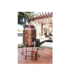 Jarra de Agua de Cobre de Diseño Martillado para Bodas, Fabricante Indio, Jarra de Agua de Cobre Natural de Alta Calidad, Tamaño Personalizado - Product Image 5