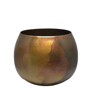 Metal Round Taperd Candle <b>Jar</b> Rustic Antique Matte Candle Vessel Smooth Table Top Candle Making <b>Jar</b> - Product Image 1