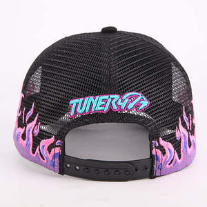 หมวกแก๊ปทรงทรัคเกอร์คุณภาพสูง 6 แผง ปรับขนาดได้ ปักลายตามสั่ง ดีไซน์พิเศษ ผ้าหนังกลับตาข่าย หมวกชายหาด มีตัวอย่างฟรี - Product Image 5