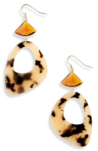 Boucles d'oreilles en rotin épissage en résine Design de feuille de coeur géométrique personnalisé pour les occasions de mariage Bijoux pour femmes - Product Image 6