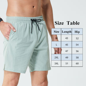 กางเกงครอปสำหรับผู้ชายกางเกงขาสั้นผ้าไอซ์ซิลค์แห้งเร็วระบายอากาศได้ดีน้ำหนักเบาสำหรับเข้ายิมกลางแจ้งโลโก้ตามสั่ง - Product Image 6