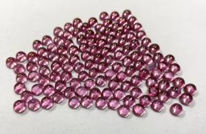 พลอยโทแพซสีชมพูธรรมชาติทรงหลังเบี้ยทรงกลมขนาด6มม. สีชมพู - Product Image 6