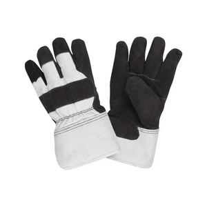 Gants de travail en cuir vente en gros Construction antidérapante Gants de travail enduits de latex froissés de sécurité industrielle à usage intensif - Product Image 5