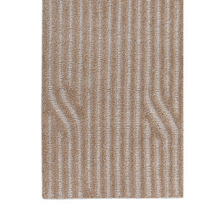 Aprezo Ivory Acrylic Hand Knotted <b>Rug</b> Striped Rectangle Size 9x12 for Teen Living Room or Hallway Decor-Model Aiar-3016 - Product Image 4