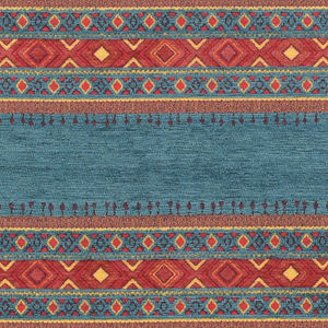 Tissu d'ameublement enduit, Kilim, Tapisserie bohème, Tapis ethnique tribal, sud-ouest, turc, Navajo, marocain, Textile de maison, au mètre - Product Image 3