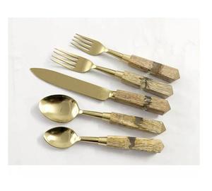 Couverts en métal avec poignée en bois, nouveau Design, prix de gros - Product Image 6