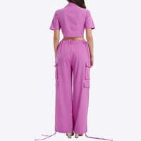 Vente en gros fabricant de logo personnalisé imprimé pour femmes 100% coton ensemble 2 pièces uni et décontracté pour l'hiver