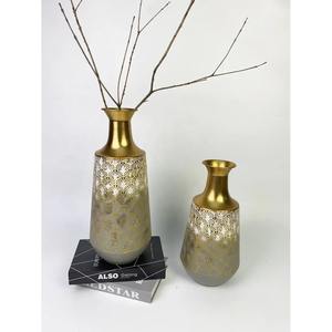 แจกันดอกไม้โลหะสำเร็จรูปแบบโบราณที่กำหนดเองสำหรับการจัดดอกไม้แบบมืออาชีพสำหรับงานแต่งงานและโอกาสอื่นๆ - Product Image 4